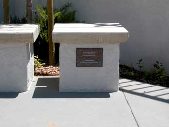Granite Memorial Walls at Foothills Methodist Church in La Mesa, California Picture 2