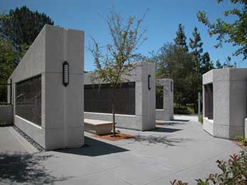 Granite Memorial Walls at Foothills Methodist Church in La Mesa, California Picture 3