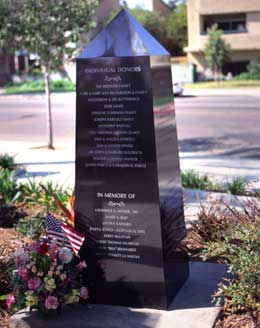 Donor recognition obelisk memorial picture 1