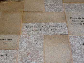 Close-up of Donor recognition Paver at San Luis Ray Perish picture 1